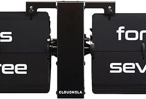 Cloudnola Flipping Out Clock, Black
