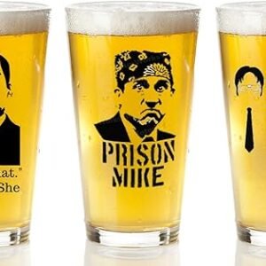 Cool AF Office Merchandise 3-Pack Beer Glasses