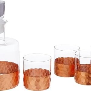 Copper Daphne Whiskey Decanter Set