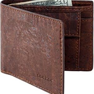 Corkor Coin Pocket RFID Wallet - Black
