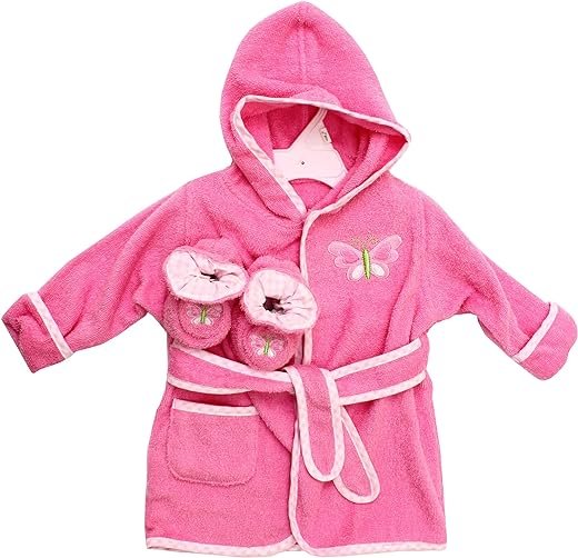 Cotton Hooded Bathrobe with Booties