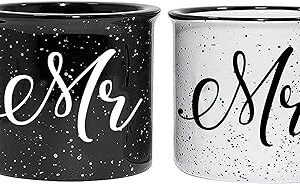 Couples Camping Ceramic Coffee Mug Set