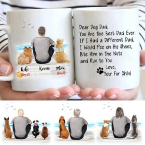 Custom Dog Dad Mug - Personalized Father's Day Gift