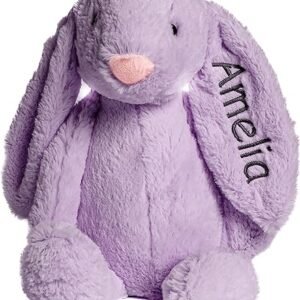 Custom Embroidered Plush Bunny - Personalized Gift
