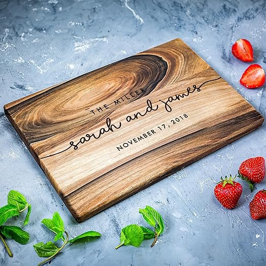Custom Engraved Cutting Board - Anniversary/Wedding/Gift