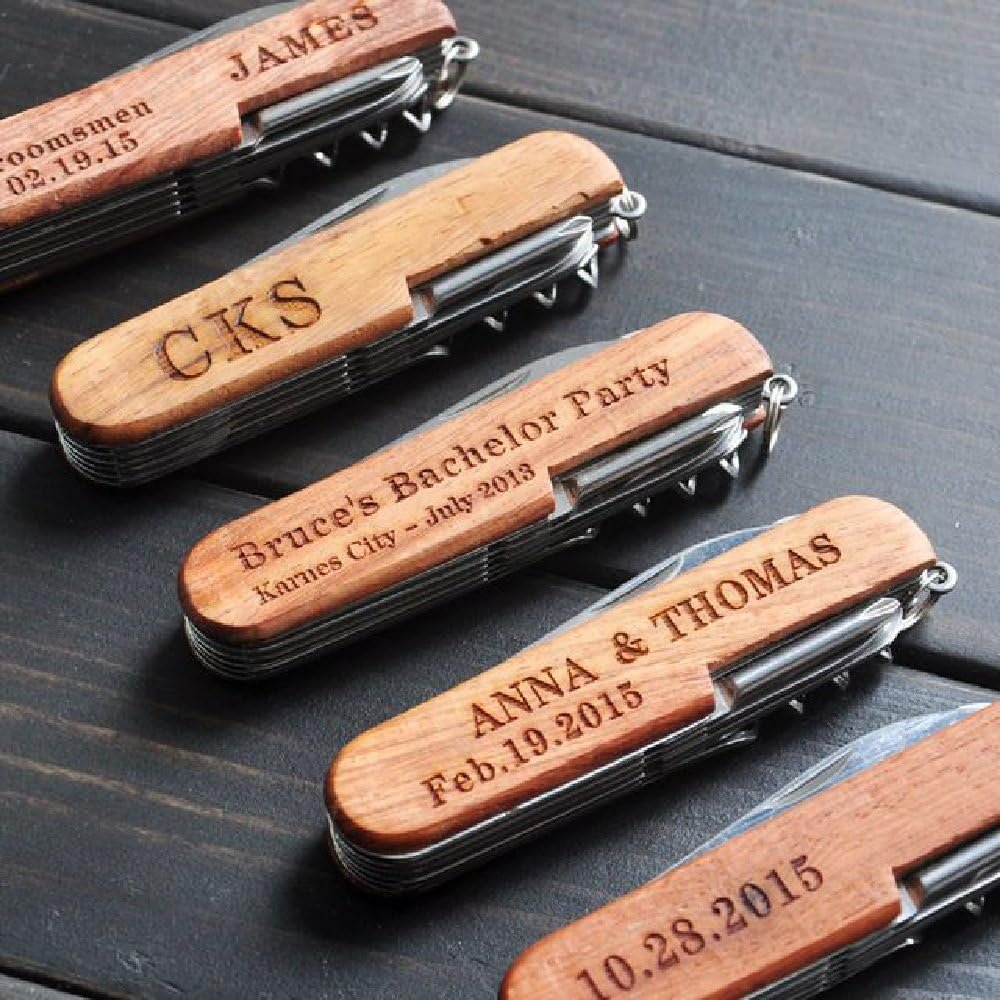 Custom Engraved Pocket Knife - Groomsmen Gift
