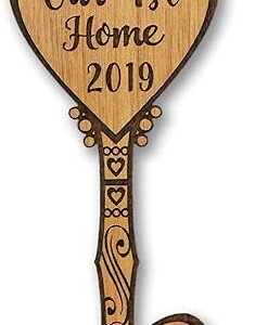 Custom Wood Couple's First Home Ornament