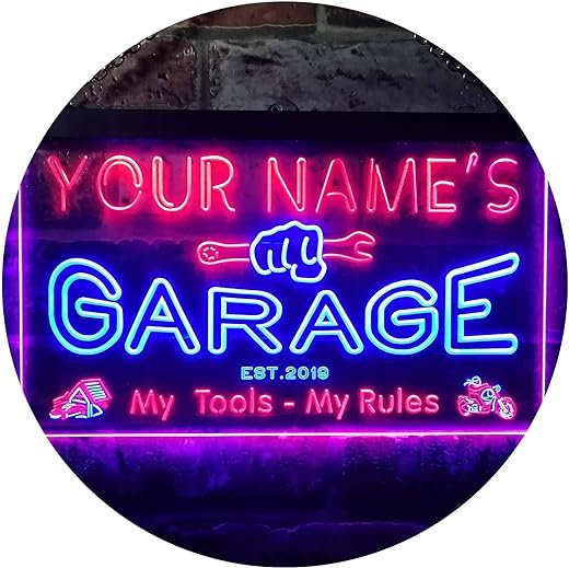 Customizable Garage Man Cave LED Neon Sign