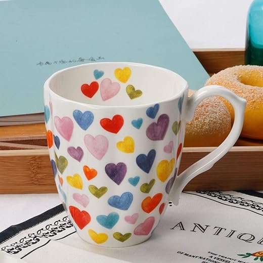 Cute Pink Heart Coffee Mug