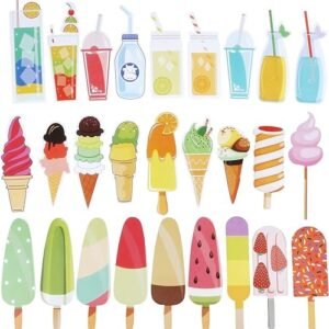 Cute Summer Drink Bookmarks for Reading