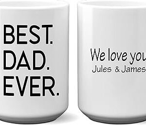 Dad's Best Ever Personalized Coffee Mug