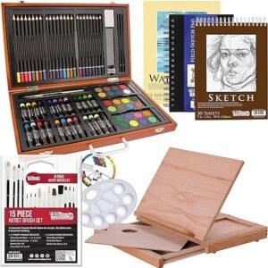 Deluxe Art Creativity Set in Wooden Case