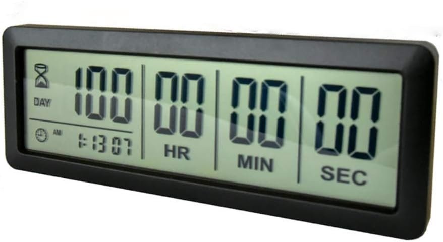 Digital Countdown Timer for Various Events/Black