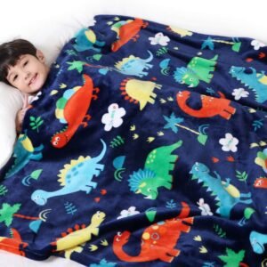 Dinosaur Fleece Blanket for Kids