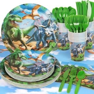 Dinosaur Party Supplies Pack, Serves 24