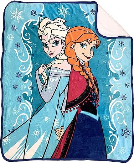 Disney Frozen Sherpa Throw Blanket
