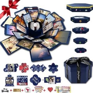 DIY Explosion Gift Box - Blue