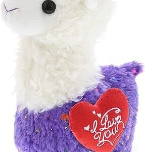DolliBu Purple Llama Plush - Personalized Valentine's Day Gift
