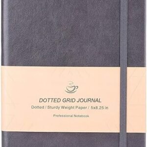 Dotted Grid Journal - Premium Leather Cover