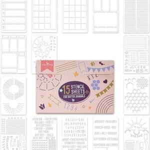 Dotted Journal Stencil Set - Easy Layout Creation