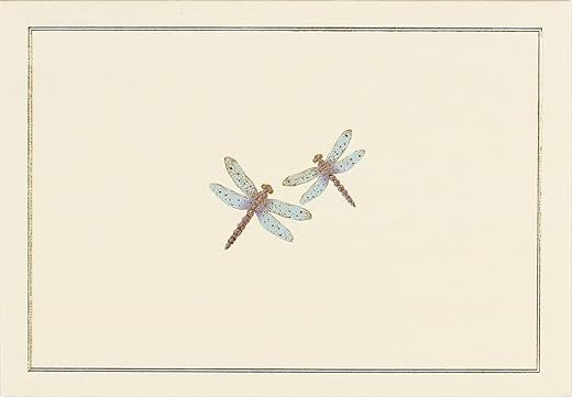 Dragonfly Notecards in Blue (Boxed Stationery)