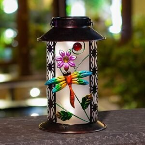 Dragonfly Solar Lantern for Outdoor Patio