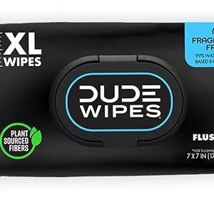 DUDE Flushable Wipes - Unscented, 1 Pack