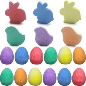 Easter Sidewalk Chalk Set with Eggs