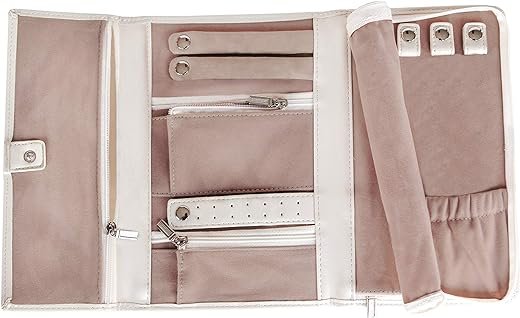 Elegant Vegan Leather Travel Jewelry Case