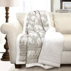 Elephant Parade Throw Sherpa Blanket