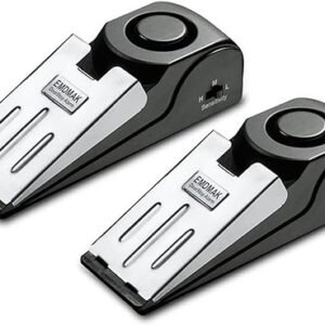EMDMAK Door Stop Alarm (Black) - Pack of 2