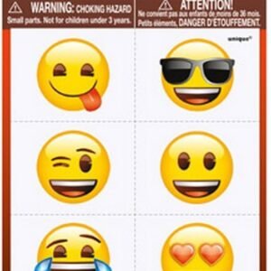 Emoji Party Temporary Tattoos - Assorted Designs