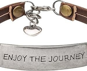 Engraved Leather Bracelet: Enjoy the Journey