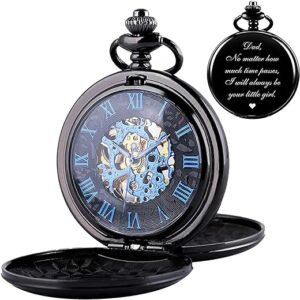 Engraved ManChDa Pocket Watch for Men