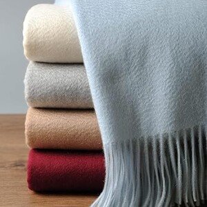 EP Mode Cashmere Throw Blanket (Baby Blue)