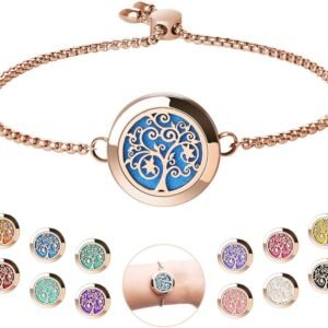 Essential Oil Diffuser Bracelet with Refill Pads