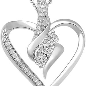 Essentials Diamond Pendant Necklace (1/4 cttw)