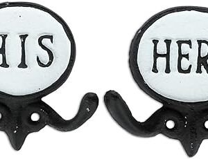Farmhouse His and Hers Bathroom Towel Hooks