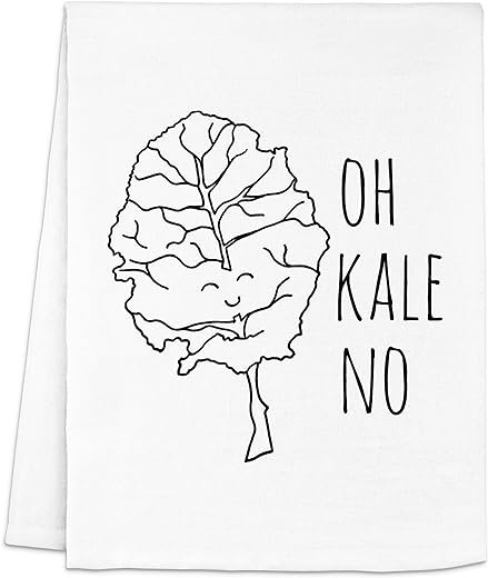 Farmhouse Kale Towel, Funny Housewarming Gift