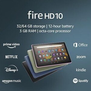 Fire HD 10 Tablet, 10.1", 32 GB (2021)