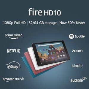 Fire HD 10 Tablet, 1080p Display, 32GB - Black