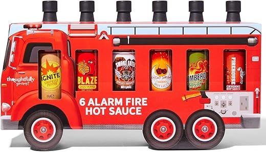 Fire Truck Hot Sauce Gift Set