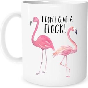 Flamingo Pun Mug - White Ceramic Tea Cup