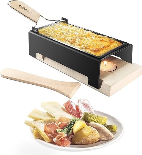 Foldable Cheese Raclette with Candlelight Melter