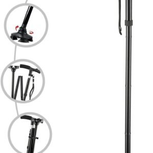 Foldable LED Cane for Elderly