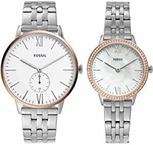 Fossil His & Hers Stainless Steel Watch Set