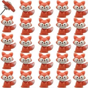 Fox Resin Push Pins - 25 Pcs