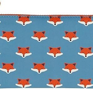 Foxes Pencil Pouch - Faux Leather