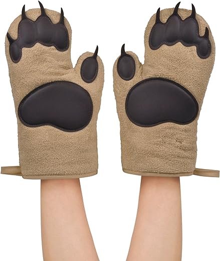Fred BEAR HANDS Oven Mitts - Fun & Functional Kitchen Gadgets