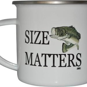 Funny Fishing Camp Mug - Size Matters